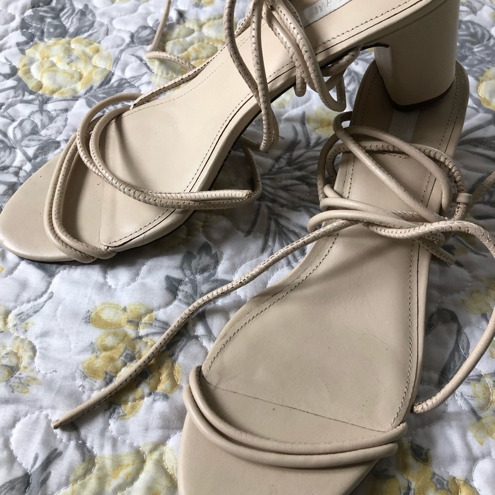 H&M lace up heels